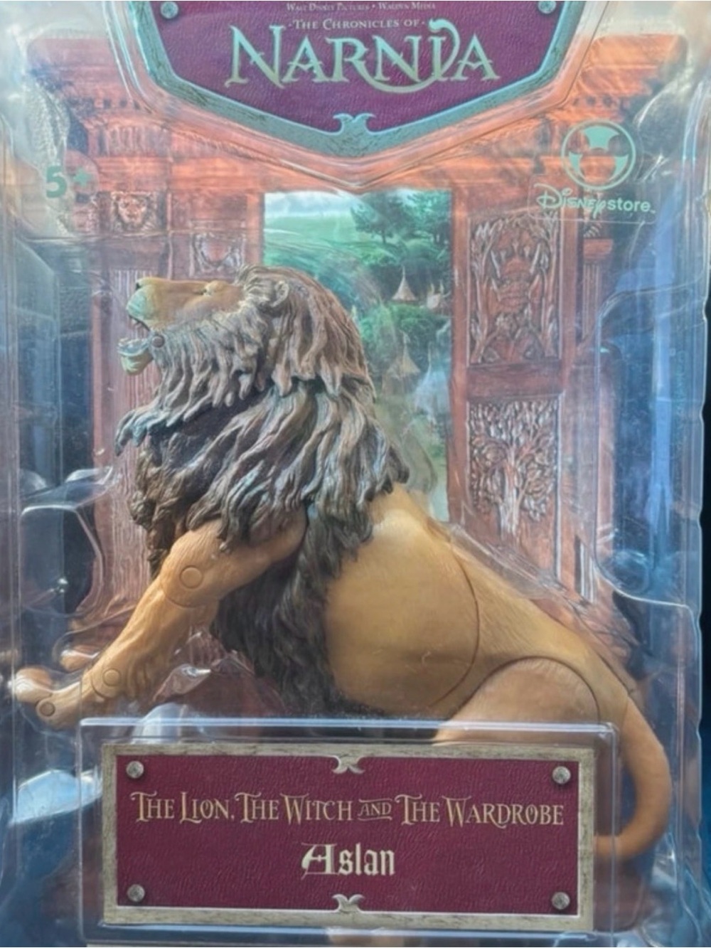 Disney Aslan Lion Figurine - brown, dark brown